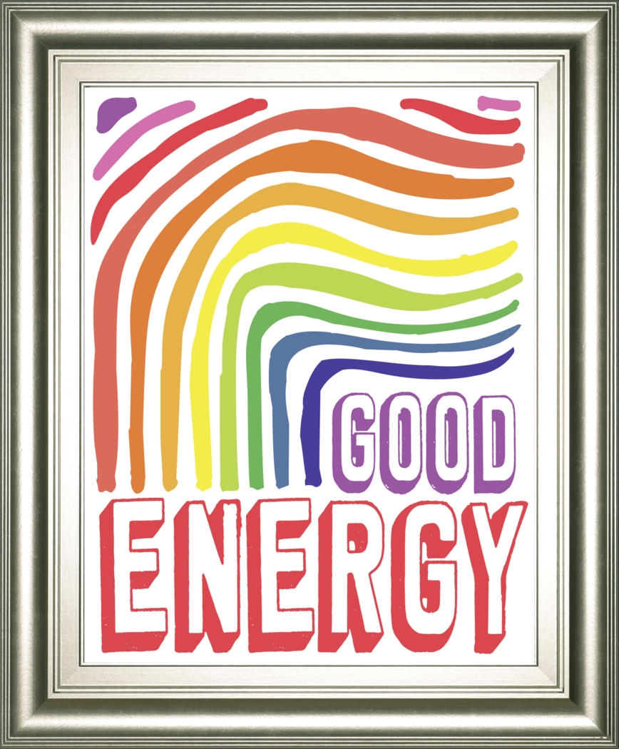 Kids Bright Good Energy Multi Framed Wall Art - Thumbnail - Image 1