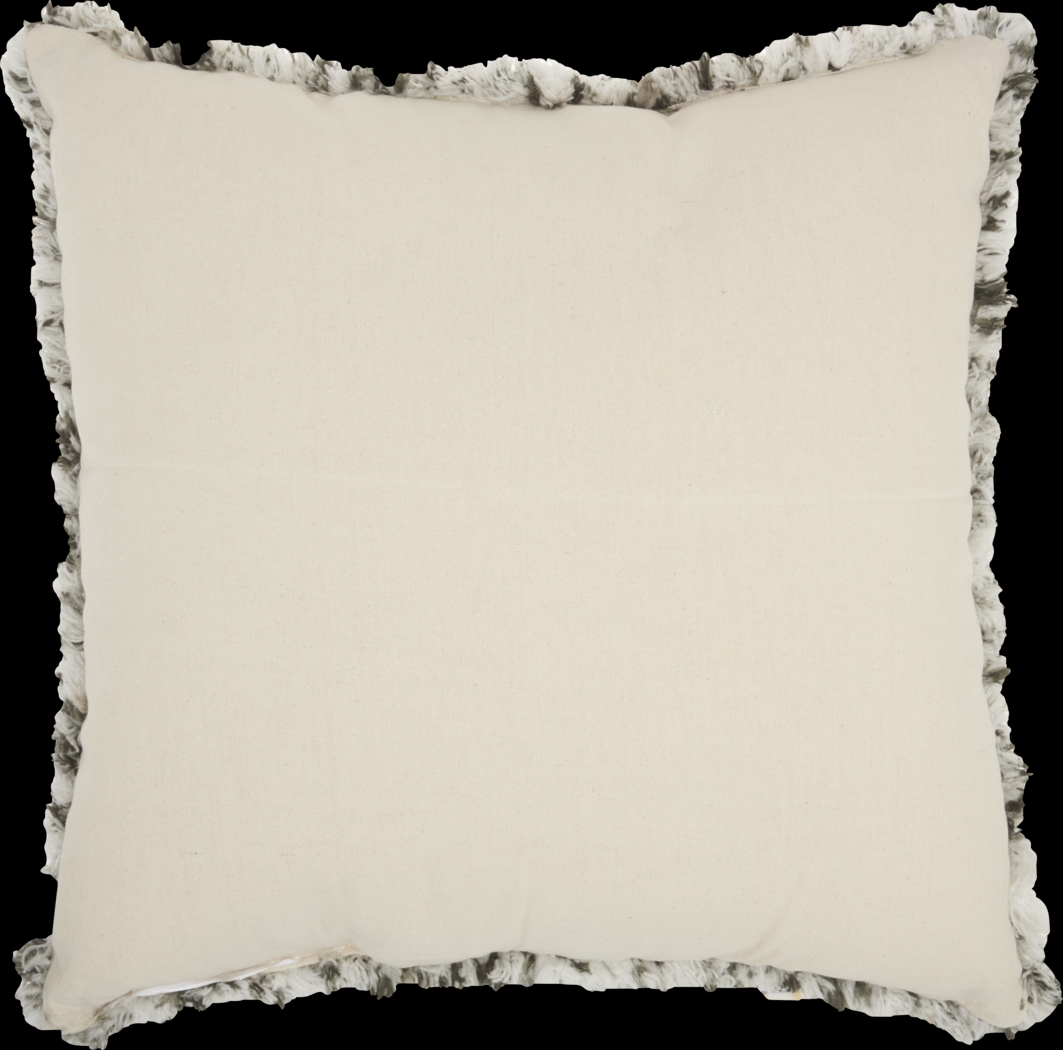 Kids Bright Lattice Gray Accent Pillow - Thumbnail - Image 2