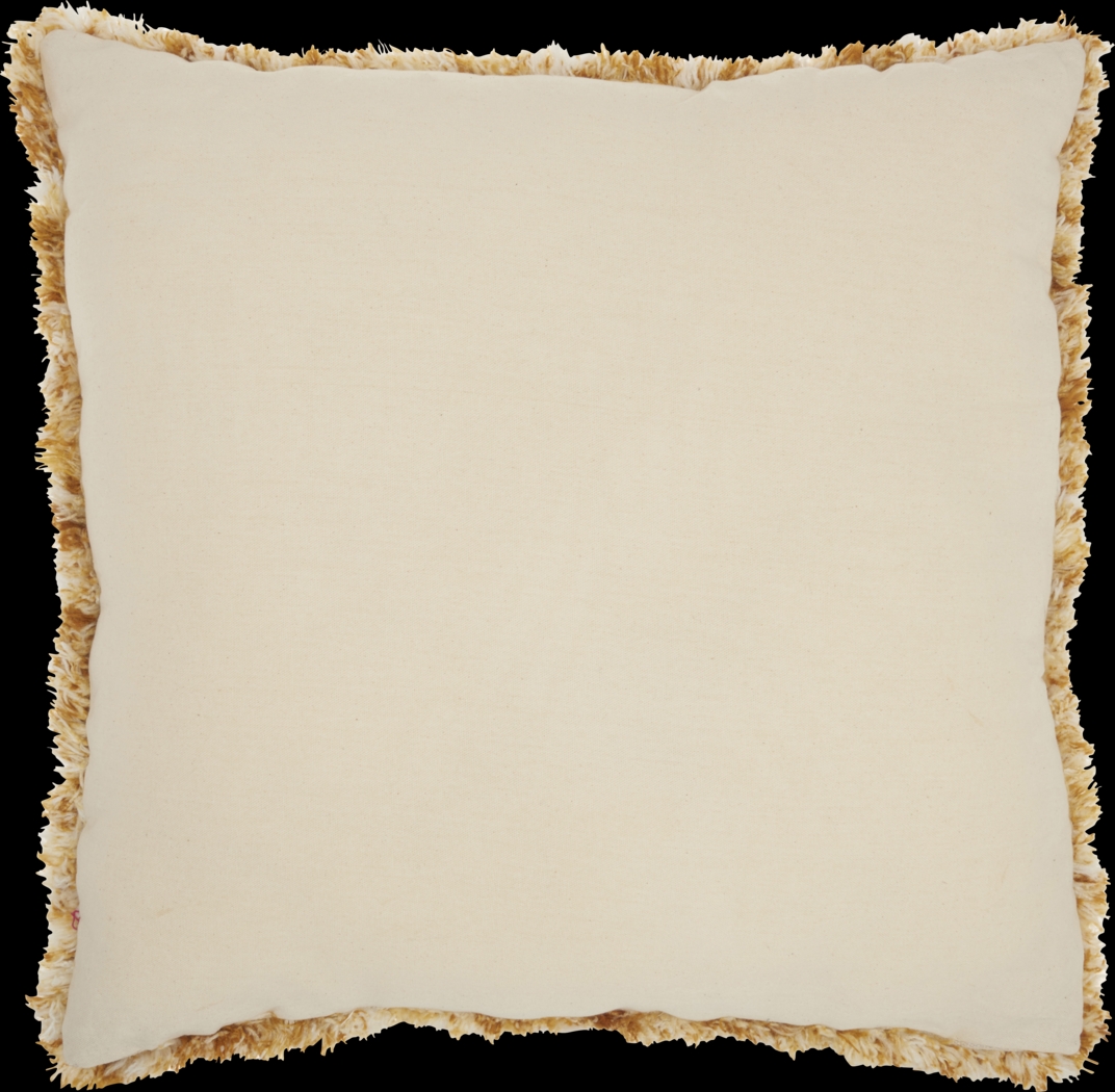 Kids Bright Lattice Mustard Accent Pillow - Thumbnail - Image 2