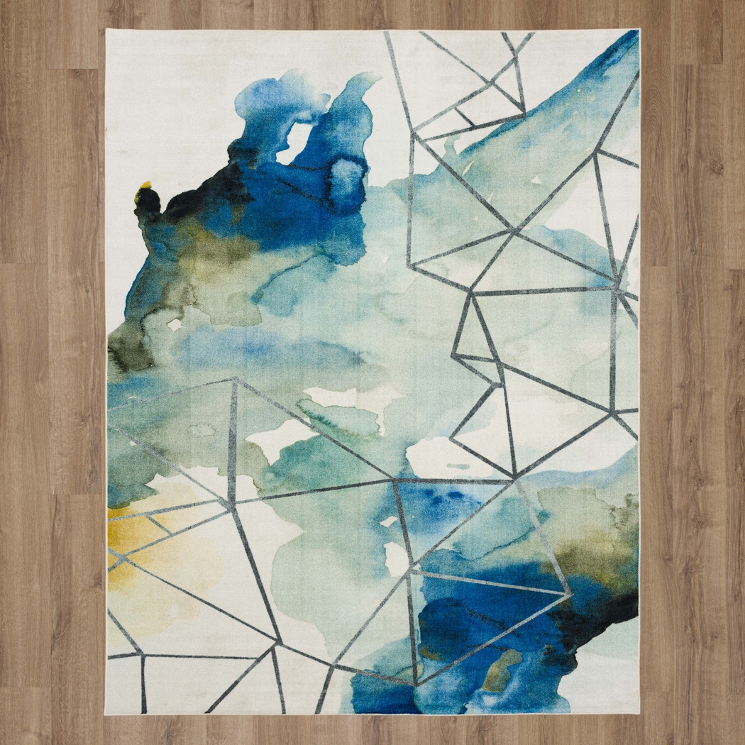 Kids Bright Wind Silver 5' x 8' Rug - Thumbnail - Image 3