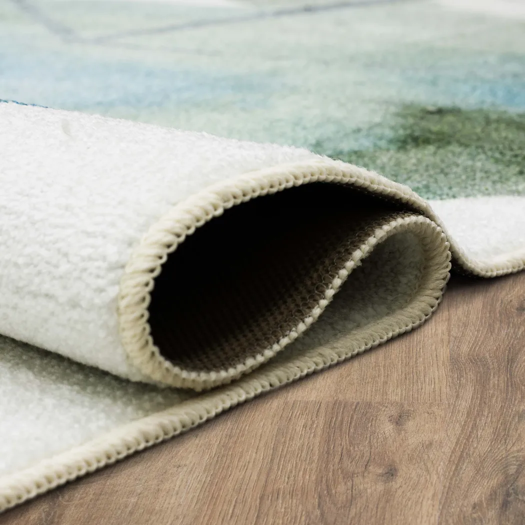 Kids Bright Wind Silver 5' x 8' Rug - Image 6
