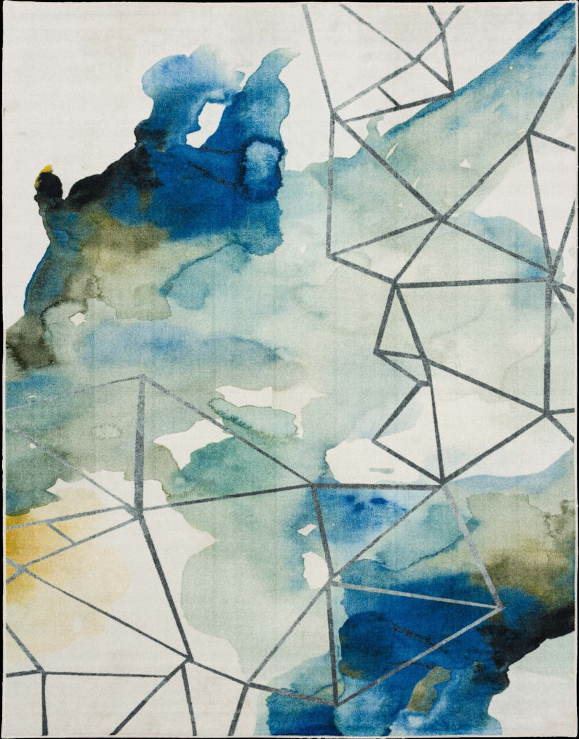 Kids Bright Wind Silver 5' x 8' Rug - Thumbnail - Image 1