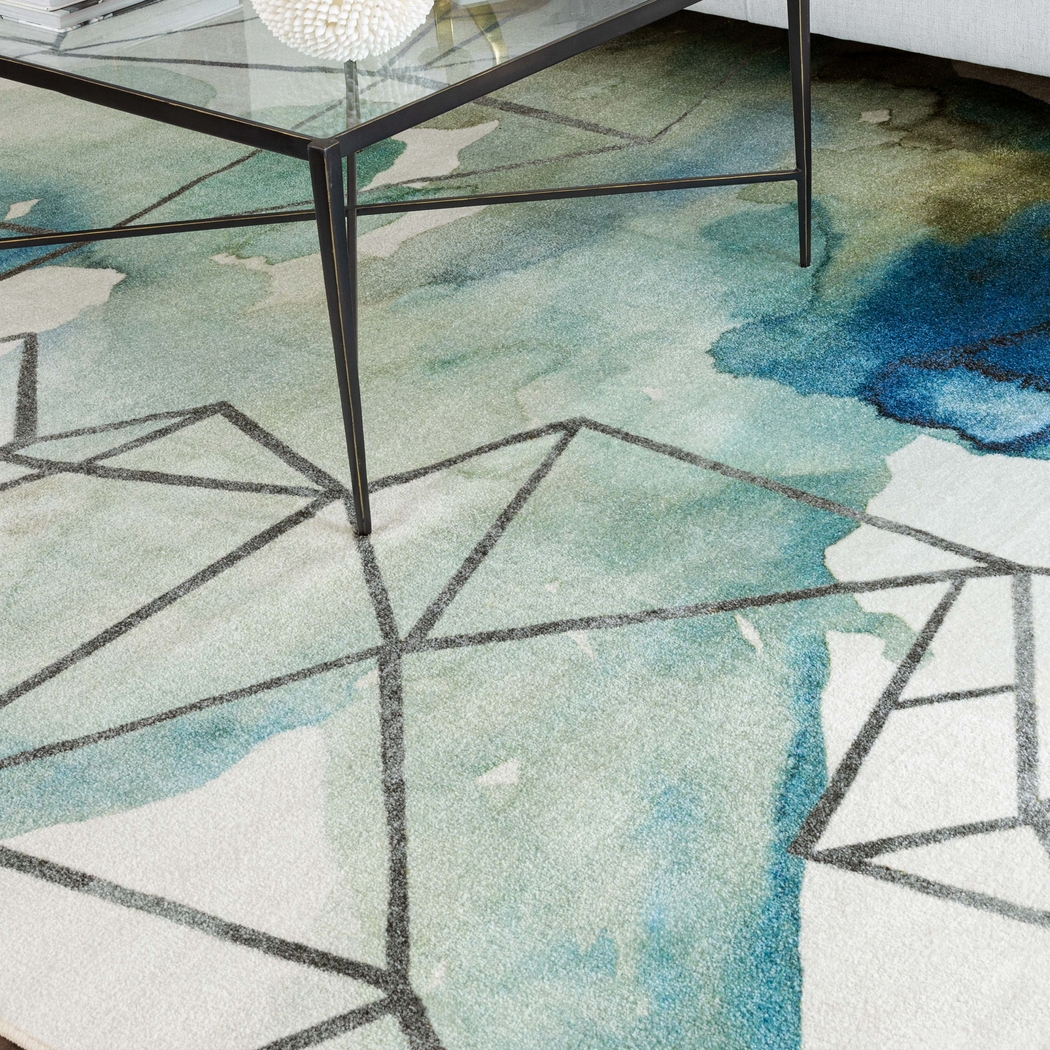 Kids Bright Wind Silver 8' x 10' Rug - Thumbnail - Image 4