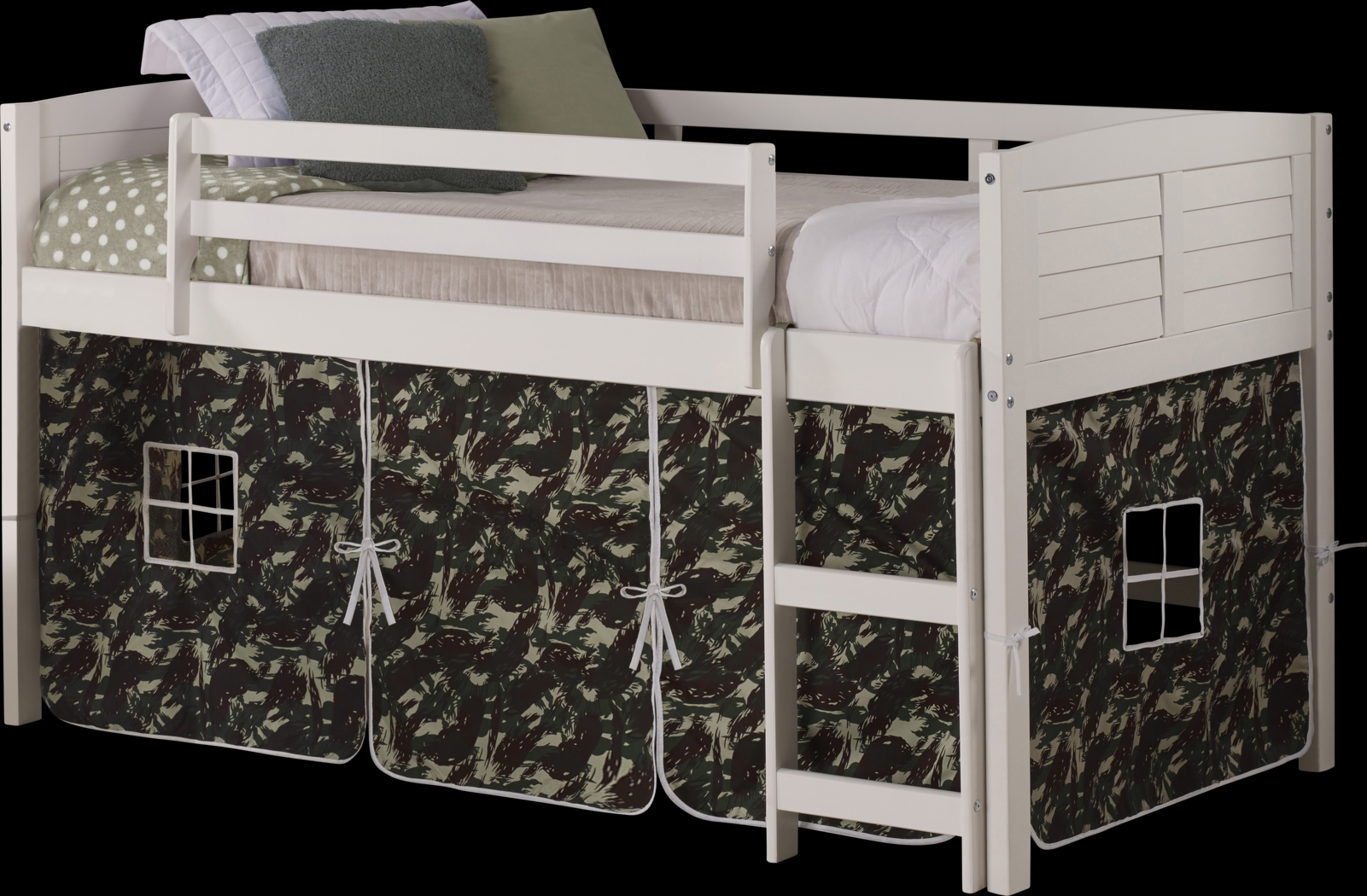 Kids Bringard Camo Twin Tent Loft Bed - Thumbnail - Image 1