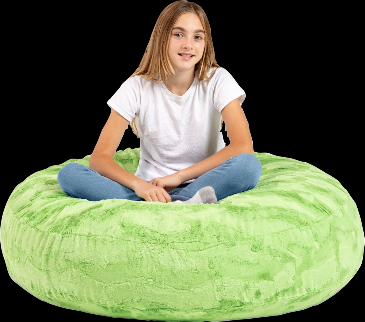 Kids Brogton Green Bean Chair - Thumbnail - Image 5