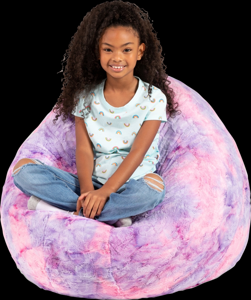 Kids Brogton Pink Purple Bean Bag Chair - Thumbnail - Image 4