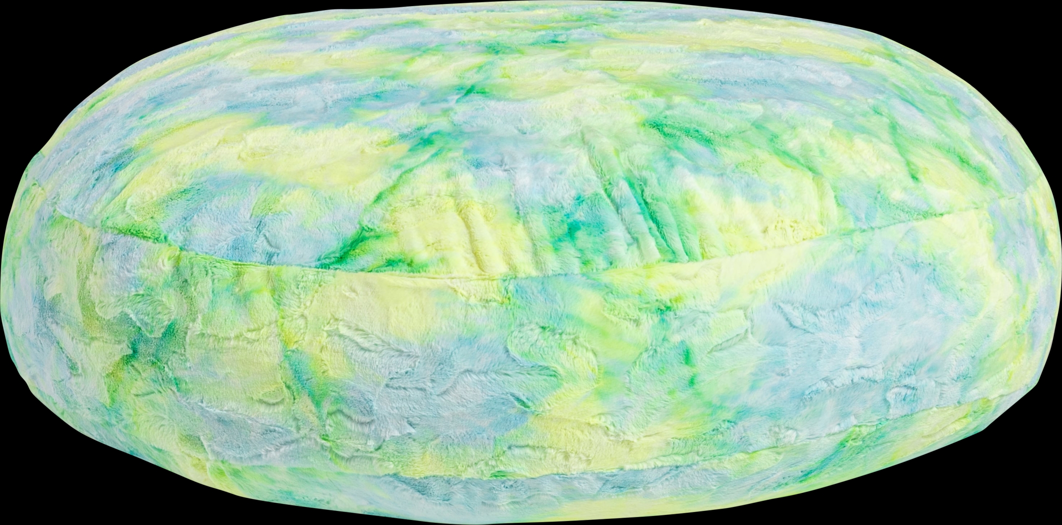 Kids Brogton Yellow Green Bean Bag Chair - Thumbnail - Image 1