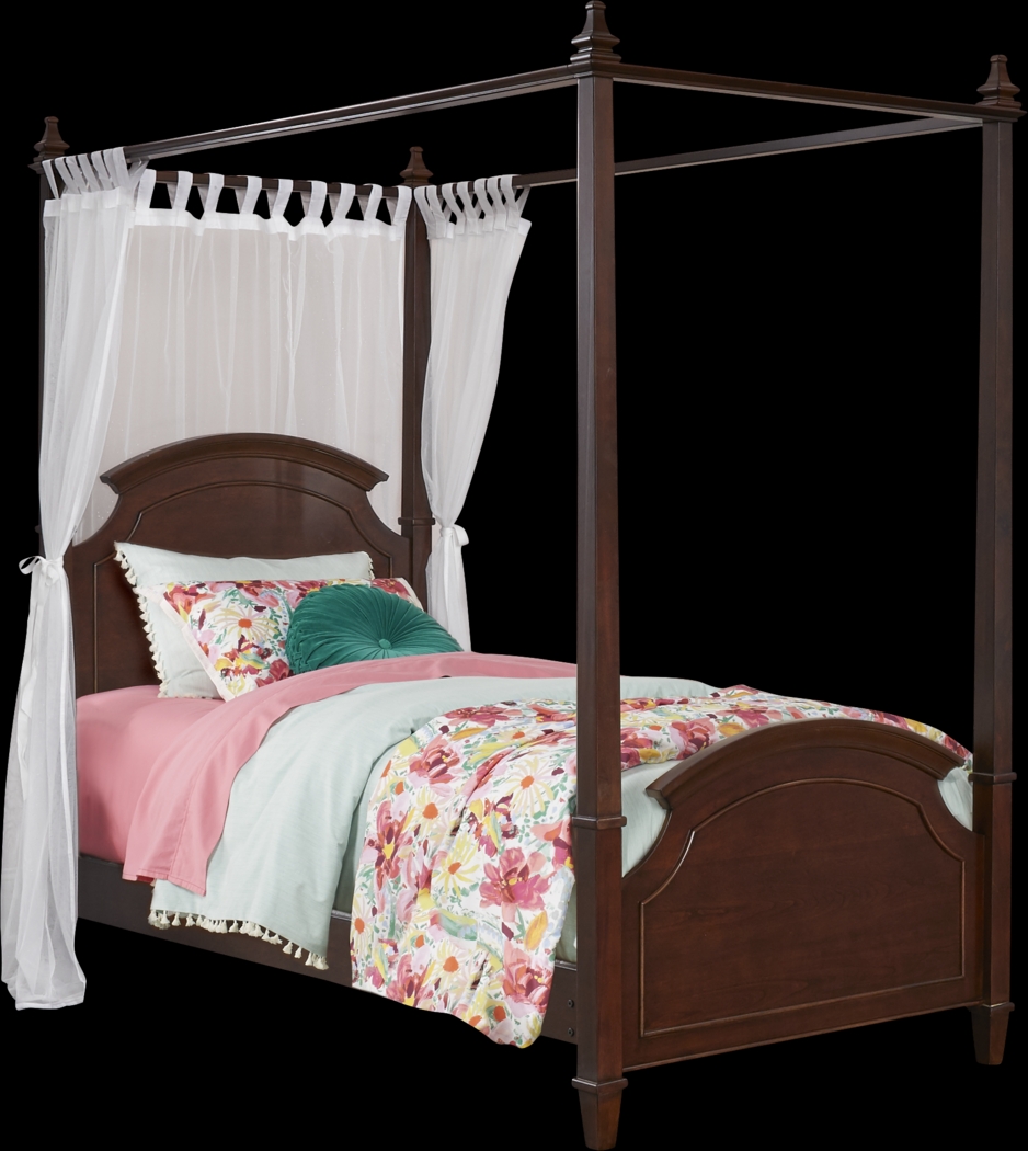 Kids Brooklyn Lane Cherry 6 Pc Twin Canopy Bedroom - Thumbnail - Image 3