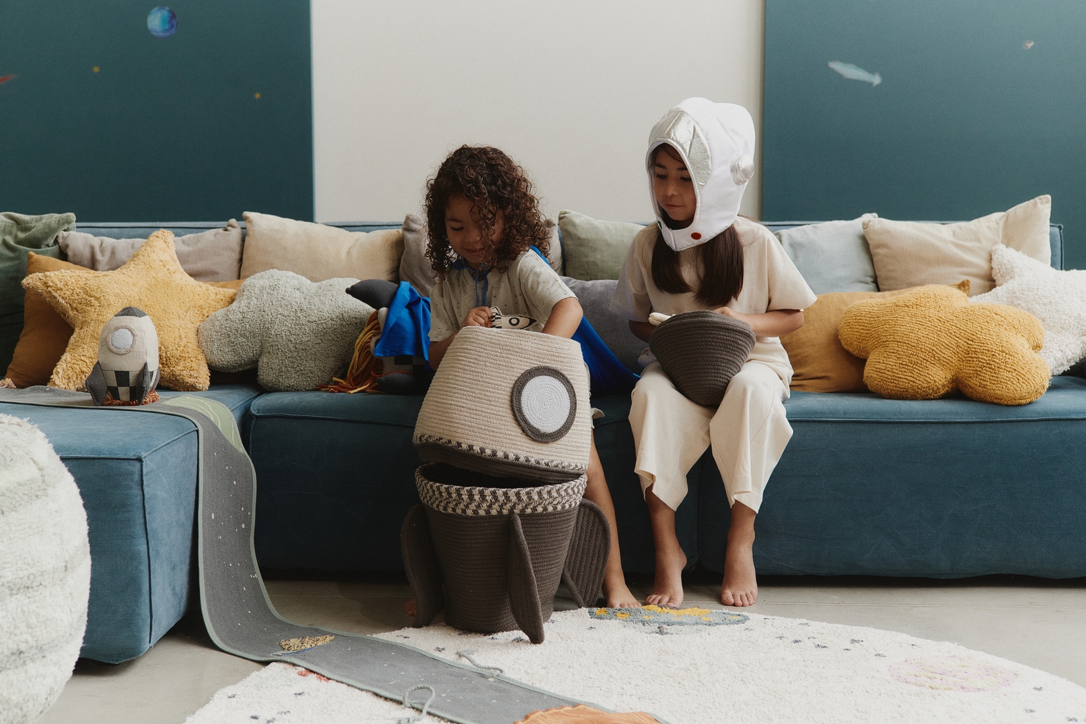 Kids Brown Rocket Basket - Thumbnail - Image 2