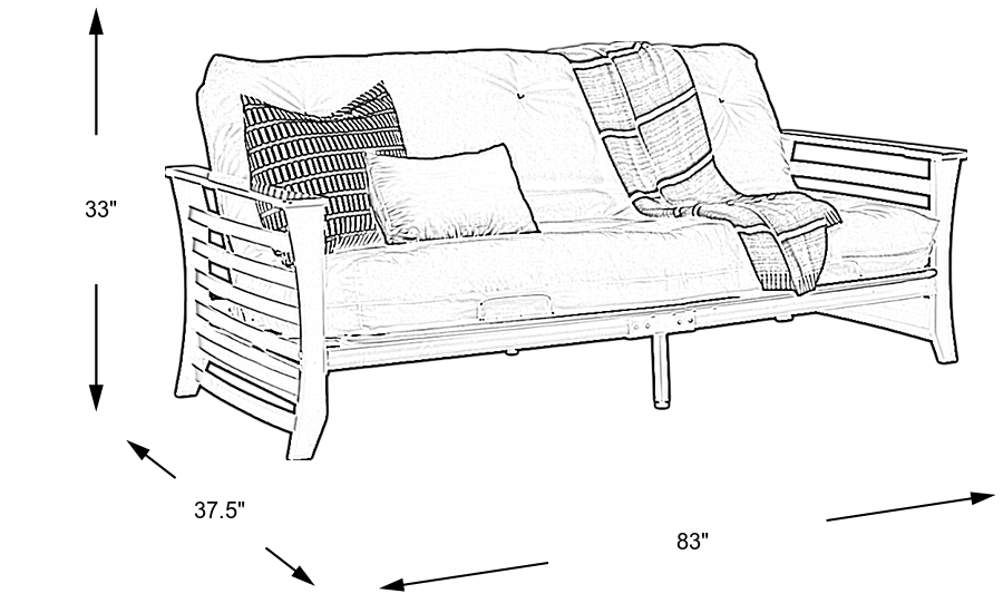 Dimension Image. Please refer to the Dimension Tab on this page for dimension details.