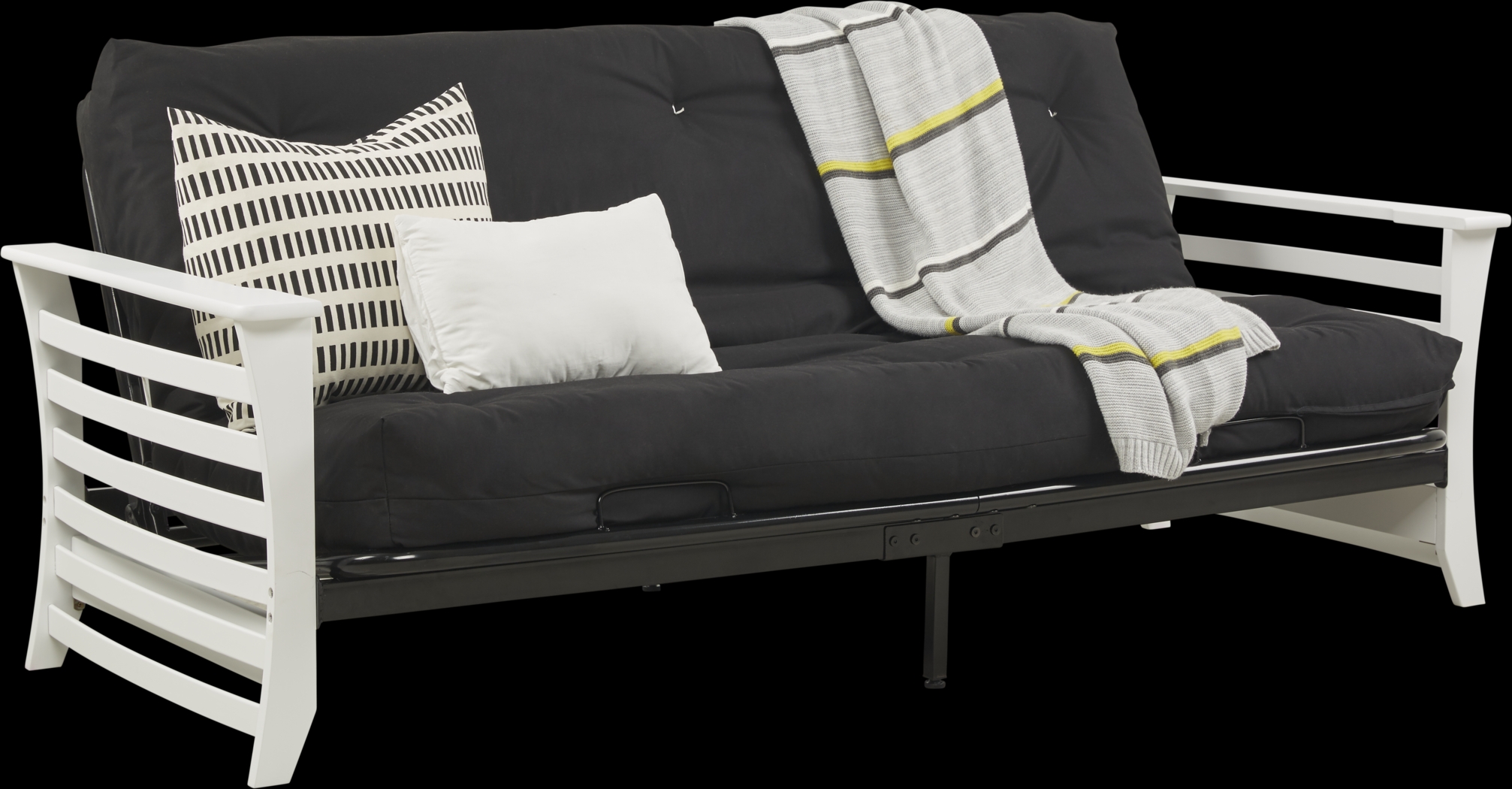 Kids Bryley White Futon with Futon Mattress - Thumbnail - Image 2