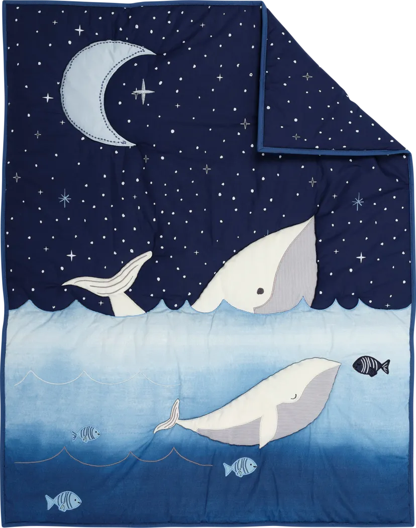 Kids Bubbles and Squirt Blue Baby Bedding Set - Image 3