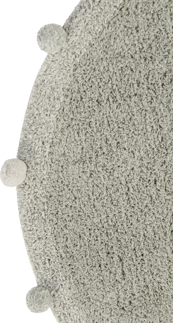 Kids Bubbly Olive 4' Machine Washable Round Rug - Thumbnail - Image 5
