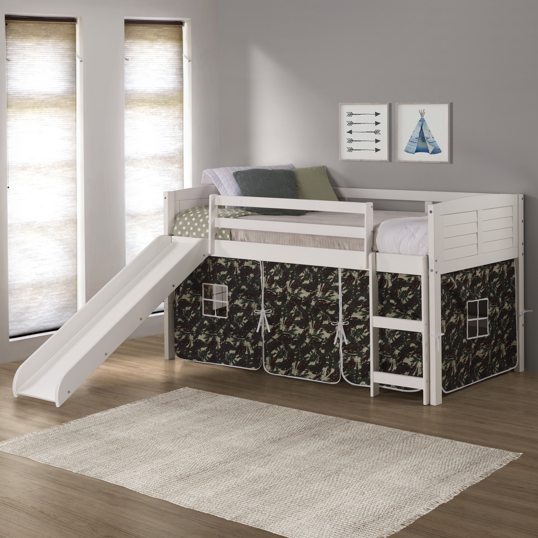 Kids Buelow Camo Twin Tent Loft Bed - Thumbnail - Image 2