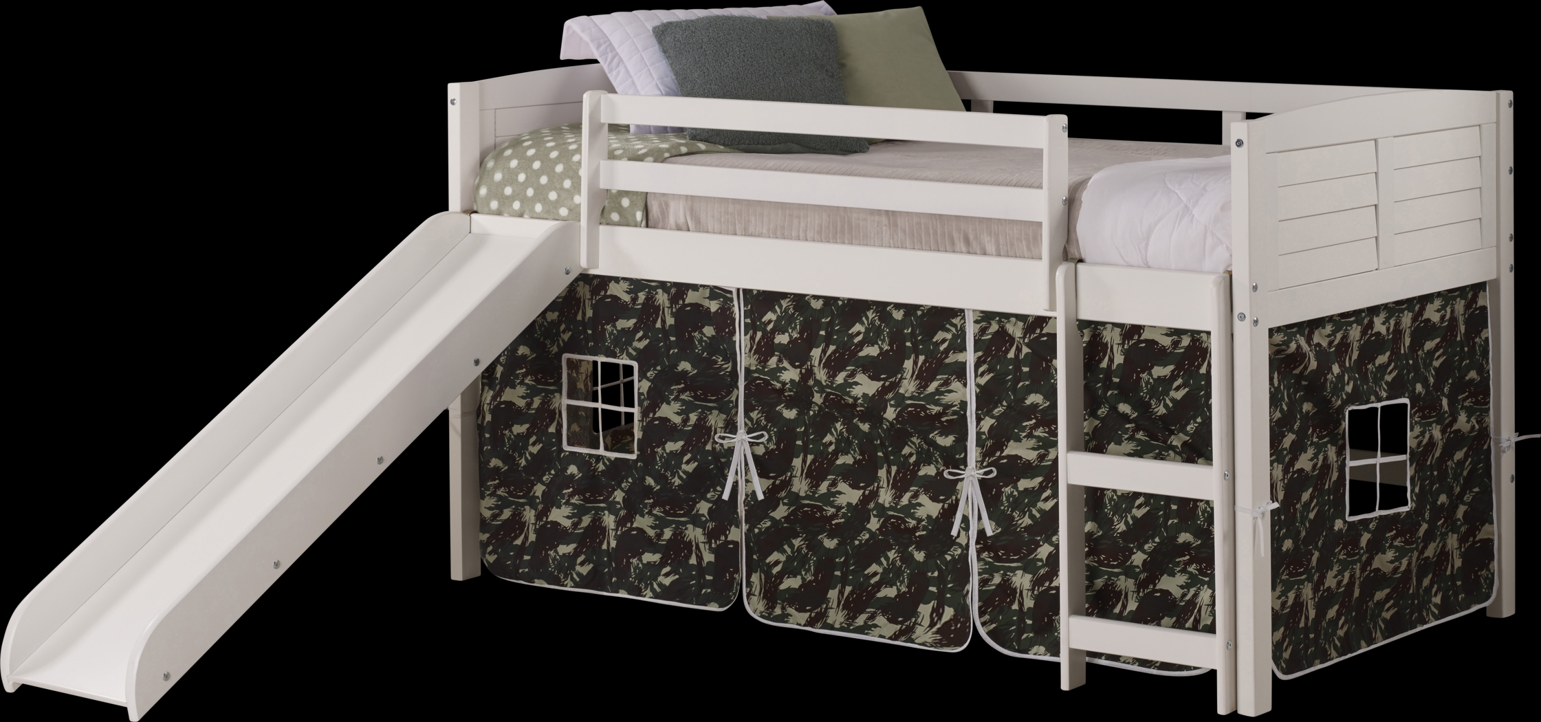 Kids Buelow Camo Twin Tent Loft Bed - Thumbnail - Image 1