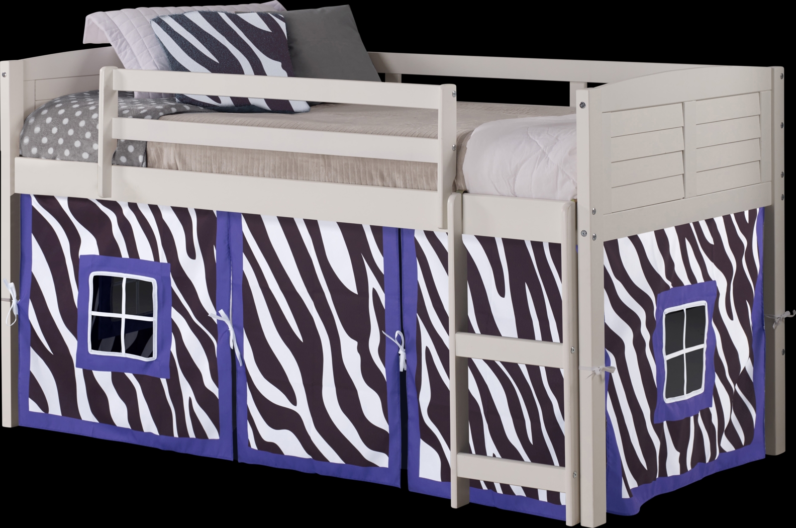 Kids Bulmer Purple Twin Loft Bed - Thumbnail - Image 2