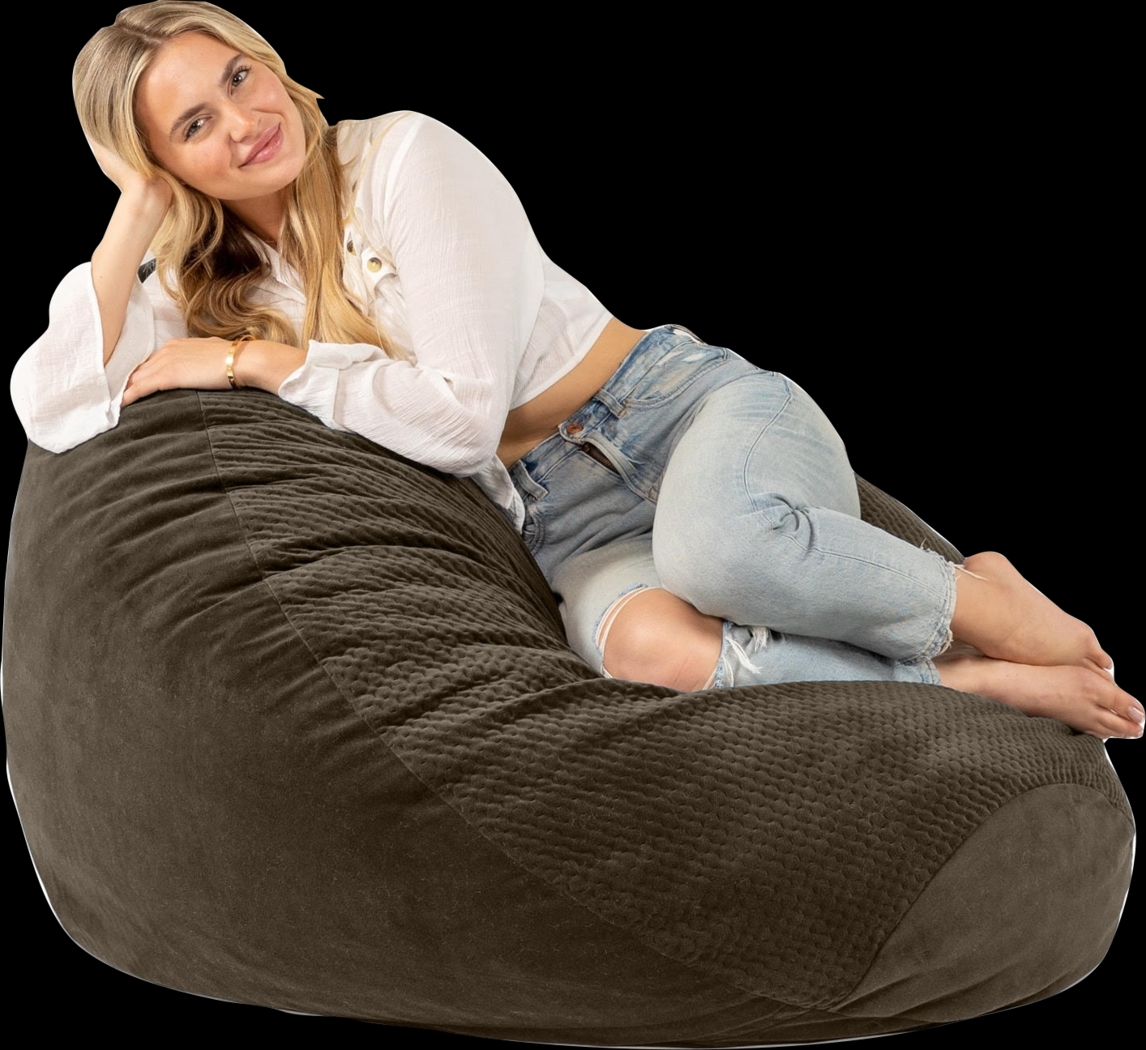 Kids Bultman Espresso Bean Bag Egg Chair - Thumbnail - Image 3
