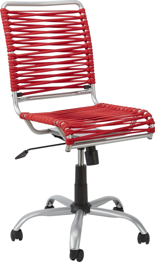Kids Bungee Twist Red Desk Chair - Thumbnail - Image 1