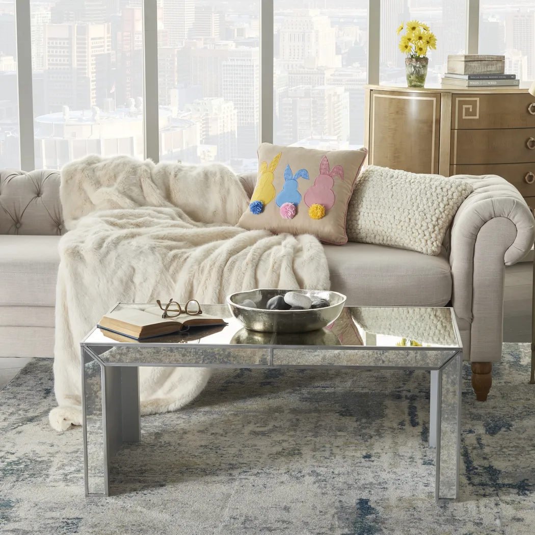 Kids Bunny Burrow Beige Accent Pillow - Thumbnail - Image 3