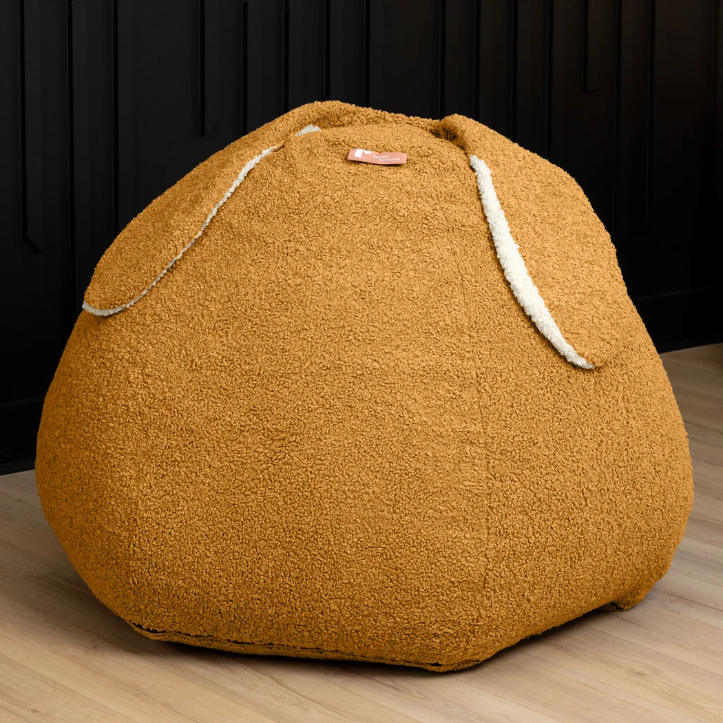 Kids Bunny Gold Bean Bag Chair - Thumbnail - Image 2