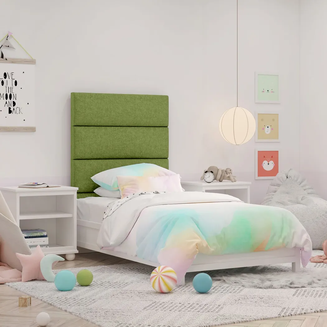 Kids Burkett Green Twin Headboard Panel, Set of 4 - Thumbnail - Image 2