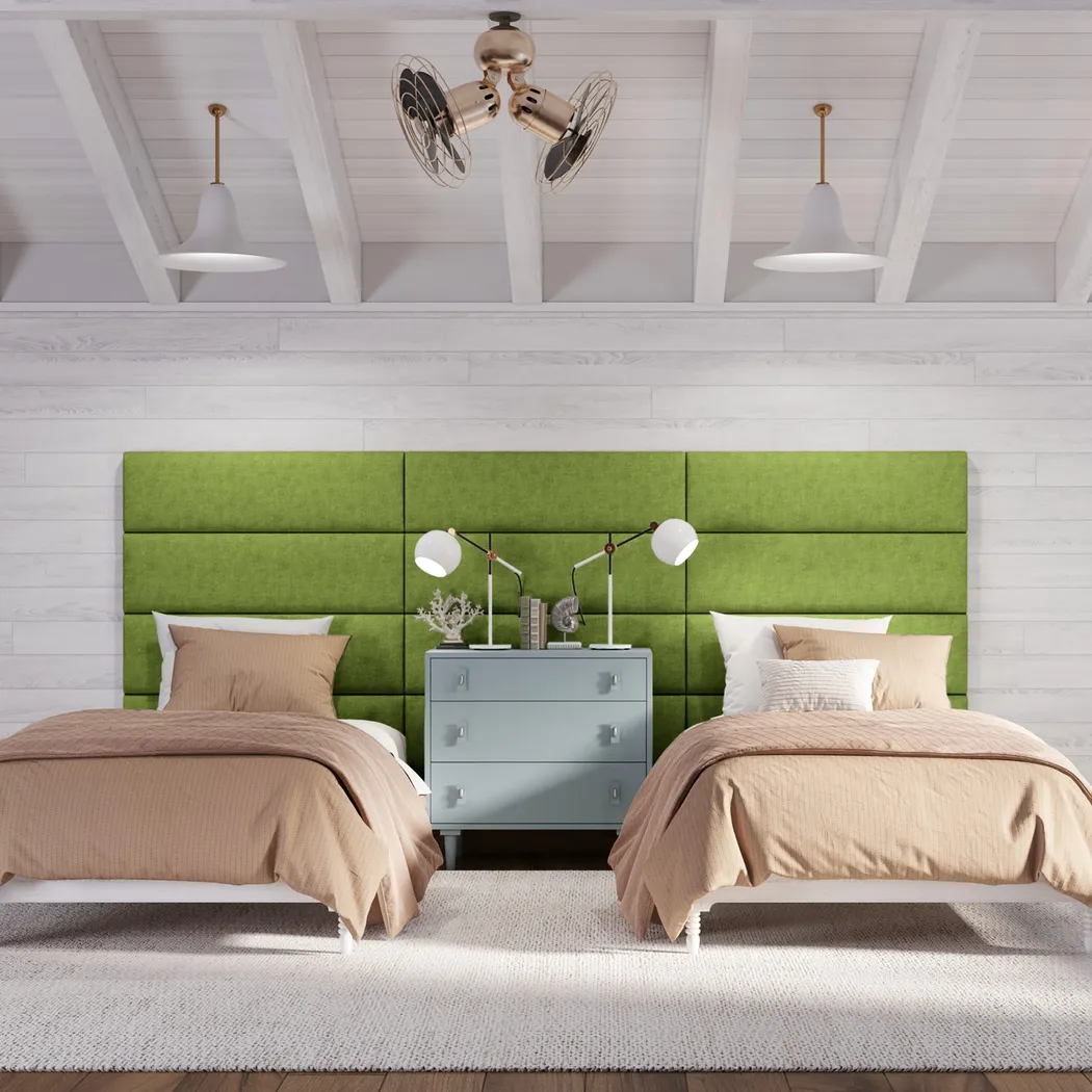 Kids Burkett Green Twin Headboard Panel, Set of 4 - Thumbnail - Image 3