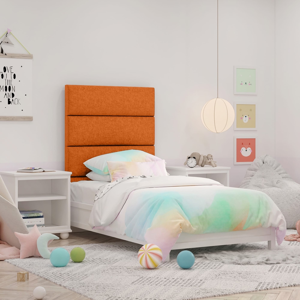 Kids Burkett Orange Twin Headboard Panel, Set of 4 - Thumbnail - Image 2