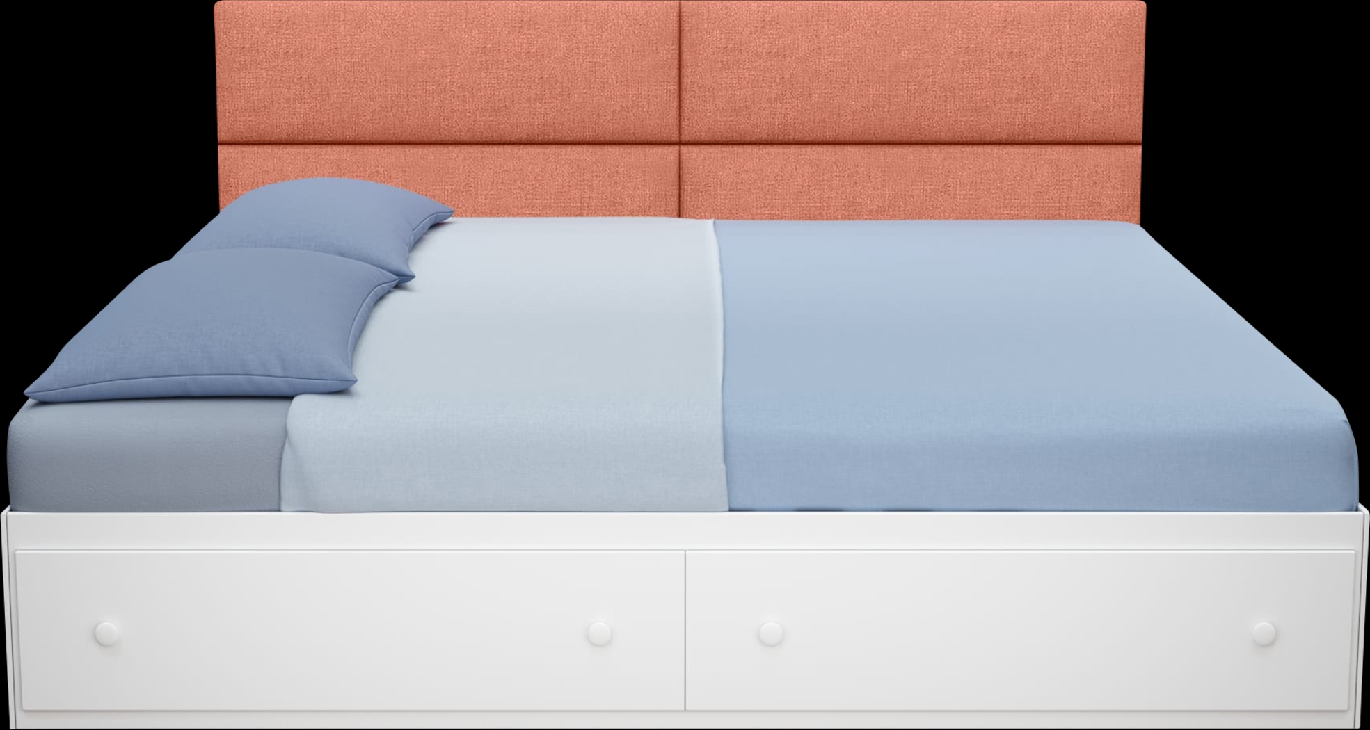 Kids Burkett Salmon Full/Queen Headboard Panel, Set of 4 - Thumbnail - Image 2