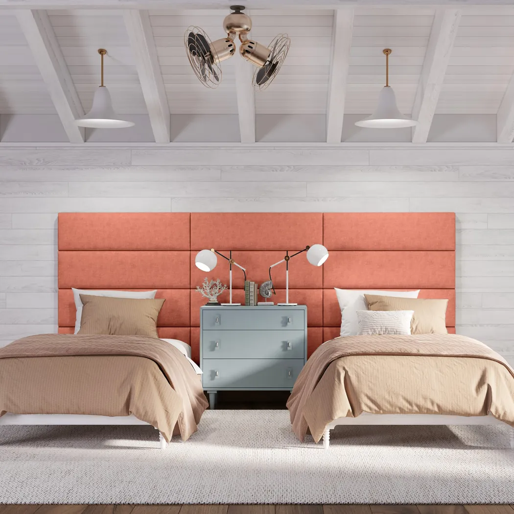 Kids Burkett Salmon Twin Headboard Panel, Set of 4 - Thumbnail - Image 3