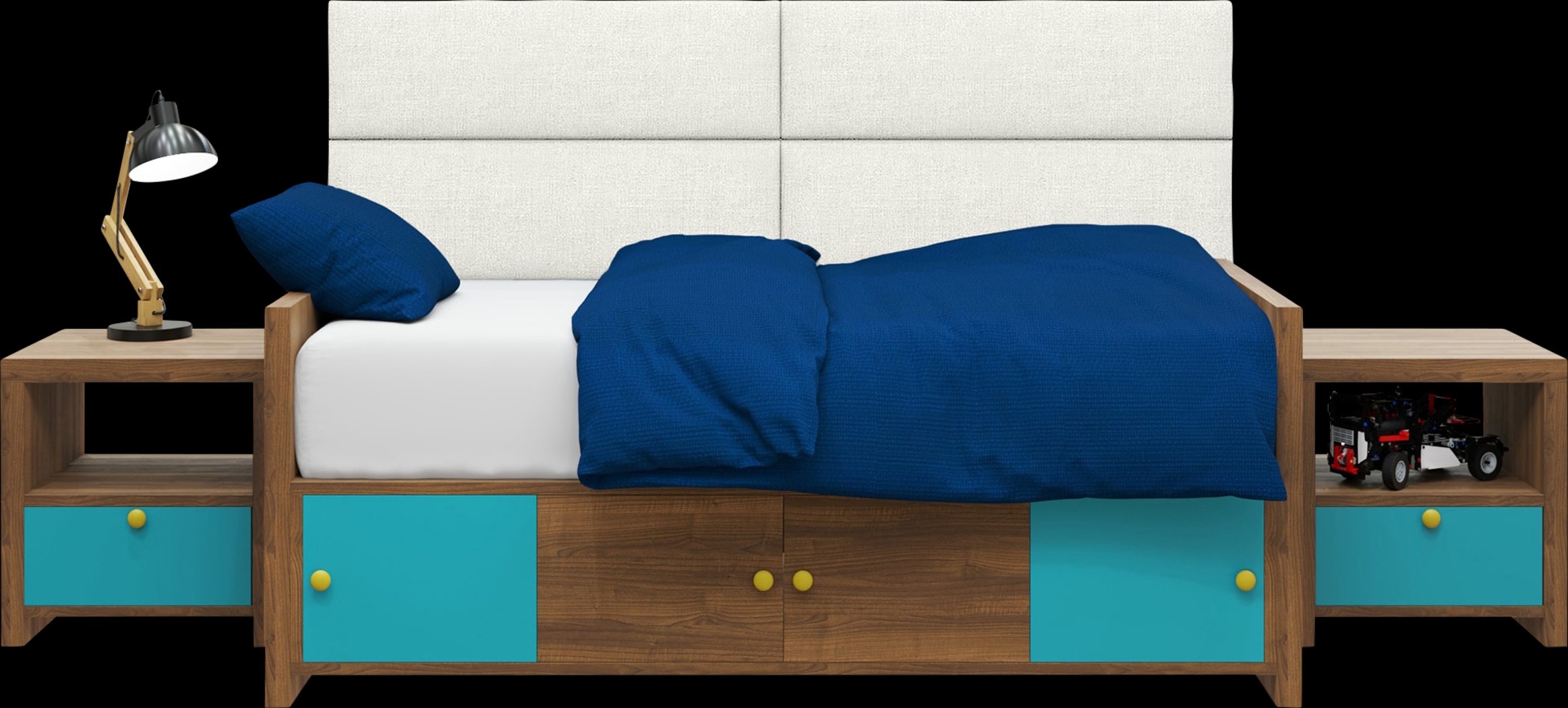 Kids Burkett White Full/Queen Headboard Panel, Set of 4 - Thumbnail - Image 2