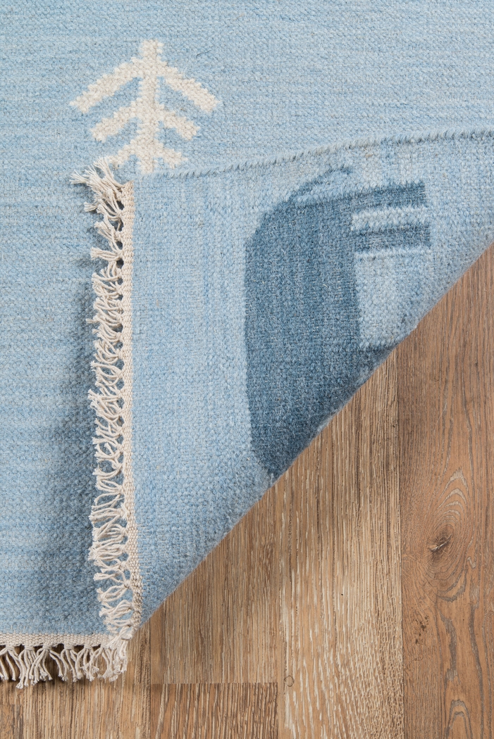 Kids Busy Meadow Blue 3'6 x 5'6 Rug - Thumbnail - Image 6