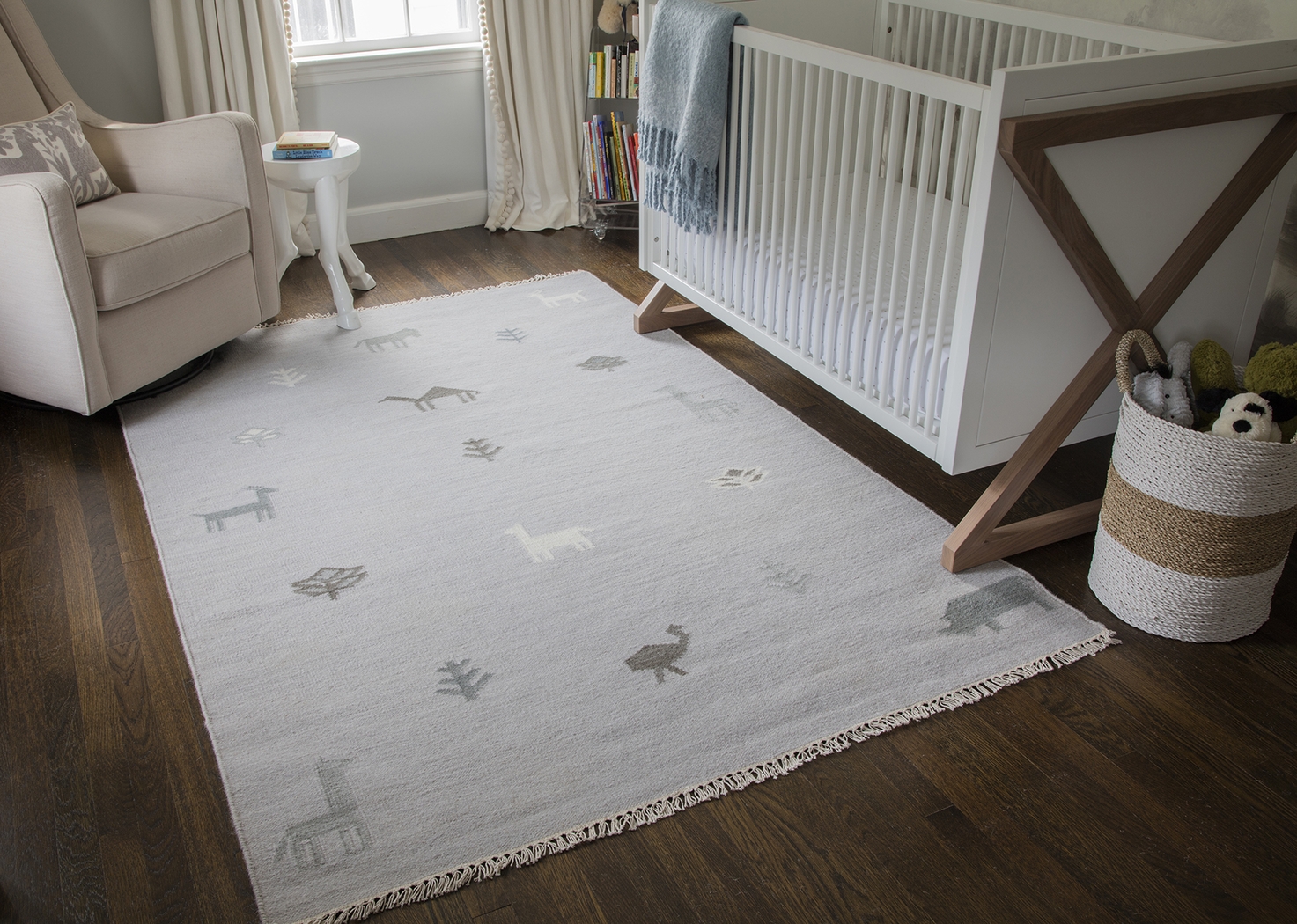 Kids Busy Meadow Gray 5' x 7'6 Rug - Thumbnail - Image 7