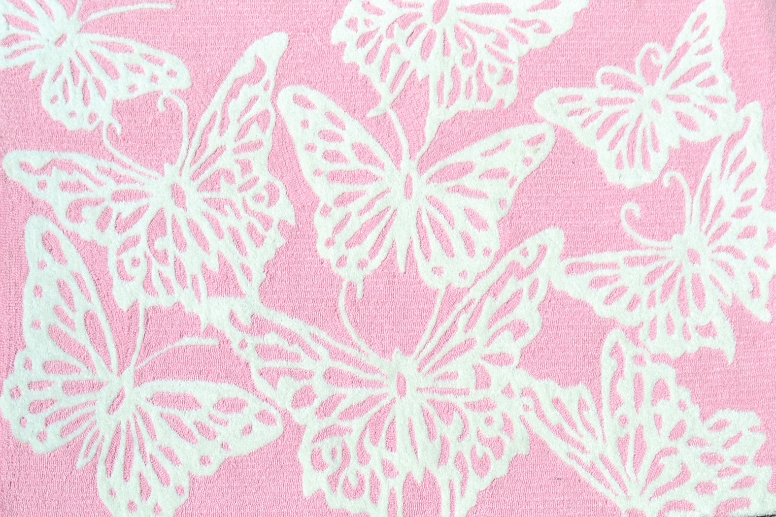 Kids Butter Flutter Pink 2'8 x 4'8 Rug - Thumbnail - Image 1