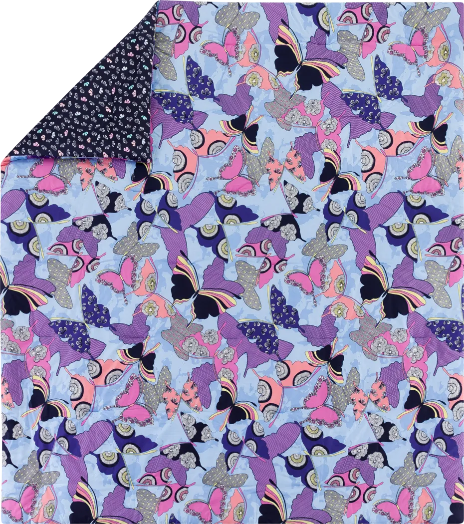 Kids Butterfly Collage Blue 2 Pc Twin/Twin XL Comforter Set - Thumbnail - Image 3