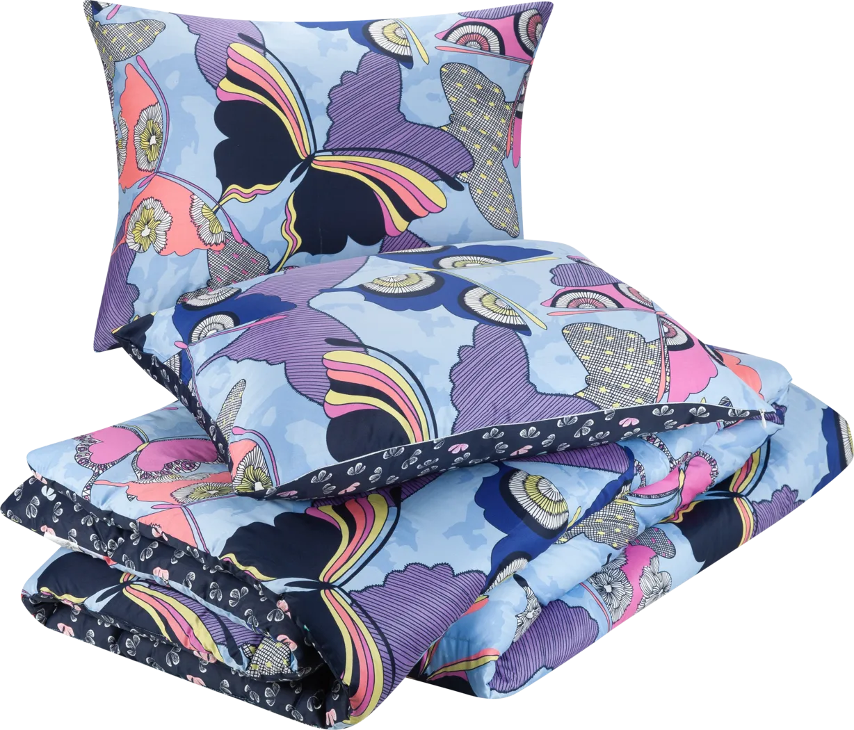 Kids Butterfly Collage Blue 2 Pc Twin/Twin XL Comforter Set - Thumbnail - Image 8