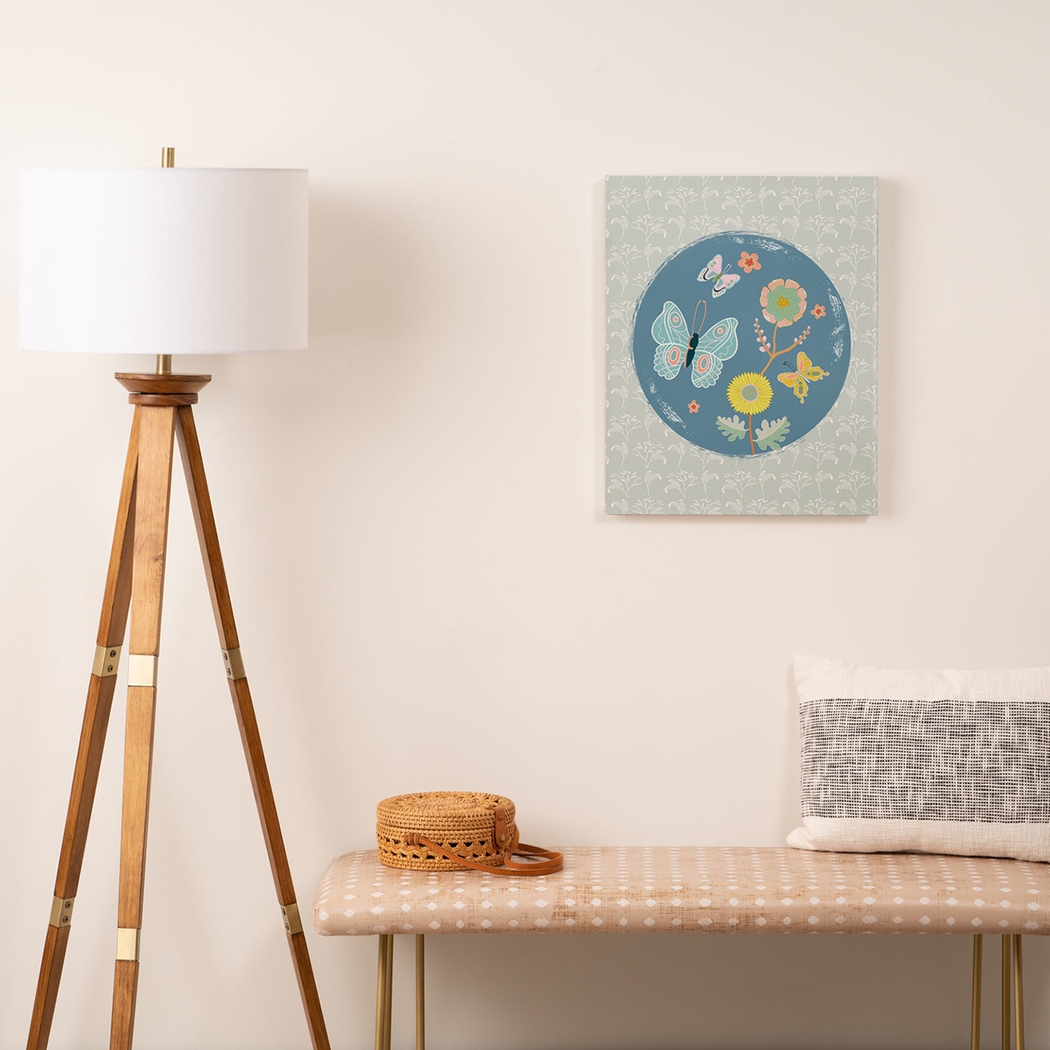 Kids Butterfly Globe II Blue Artwork - Thumbnail - Image 2