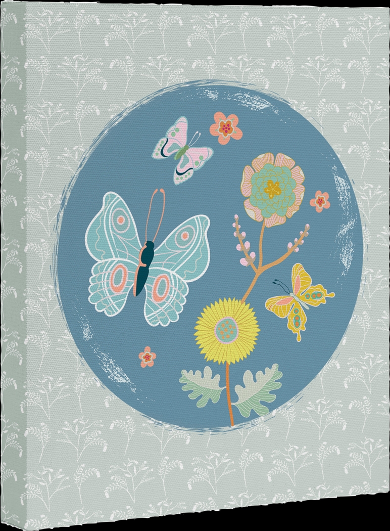 Kids Butterfly Globe II Blue Artwork - Thumbnail - Image 1