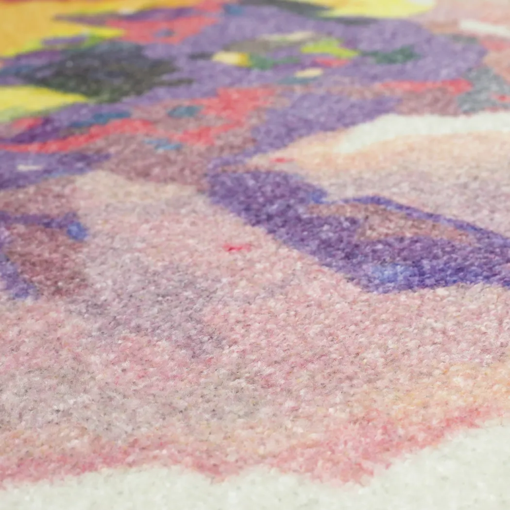 Kids Butterfly Murmurs Pink 5' x 8 Rug - Thumbnail - Image 5