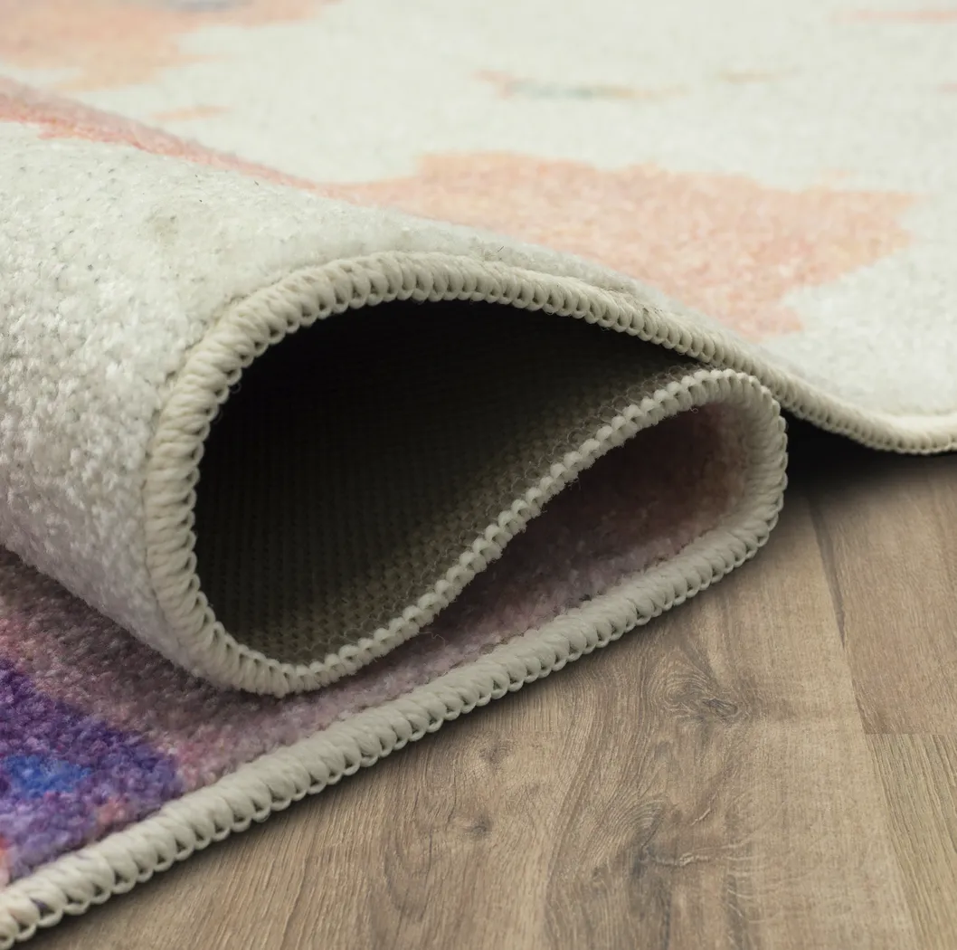 Kids Butterfly Murmurs Pink 5' x 8 Rug - Thumbnail - Image 8