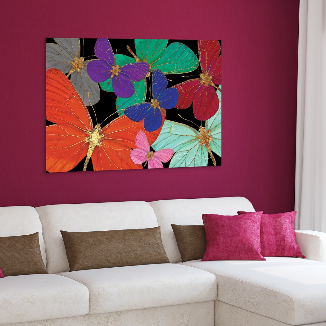 Kids Butterfly World Rainbow Glass Wall Art - Thumbnail - Image 3