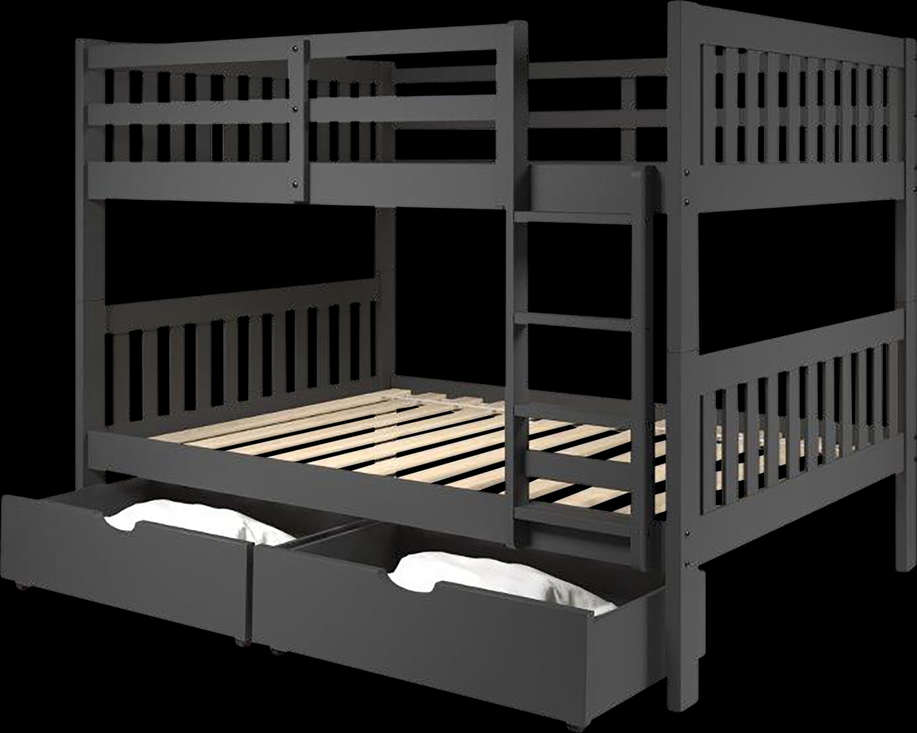 Kids Cabacier Gray Full/Full Bunk Bed - Thumbnail - Image 3