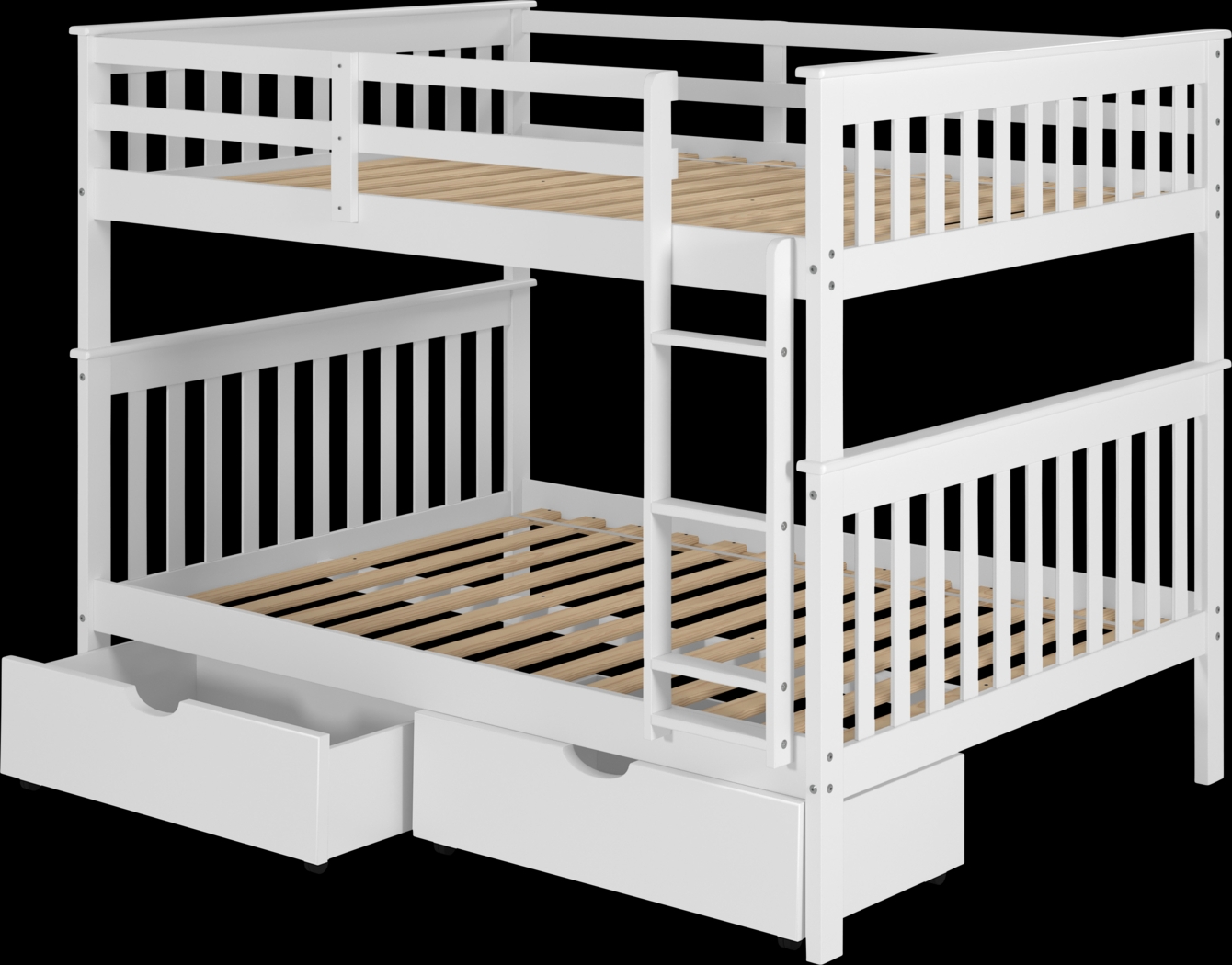 Kids Cabacier White Full/Full Bunk Bed - Thumbnail - Image 3