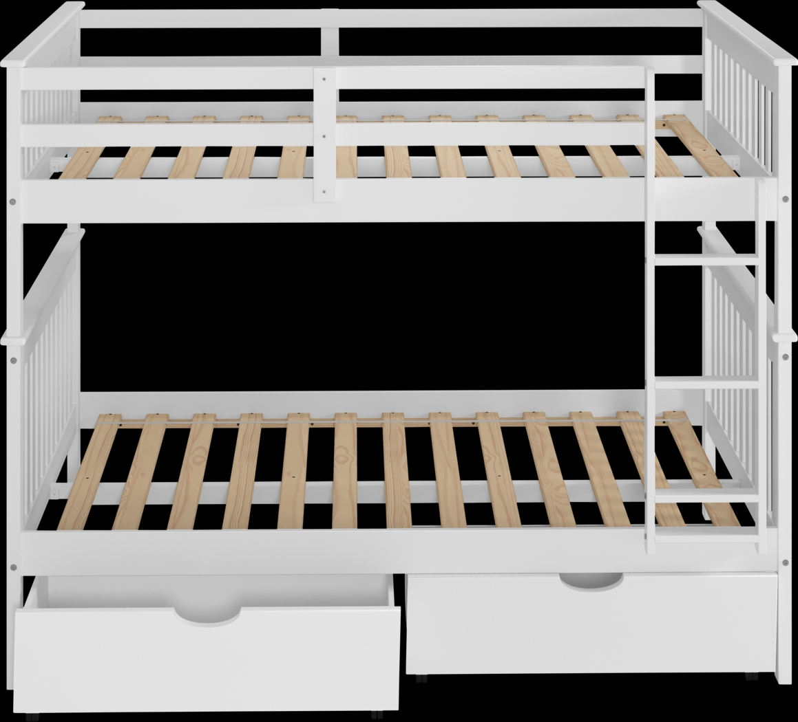 Kids Cabacier White Full/Full Bunk Bed - Thumbnail - Image 4
