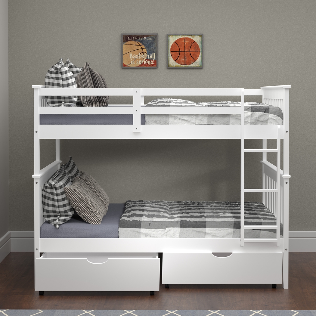 Kids Cabacier White Full/Full Bunk Bed - Thumbnail - Image 5