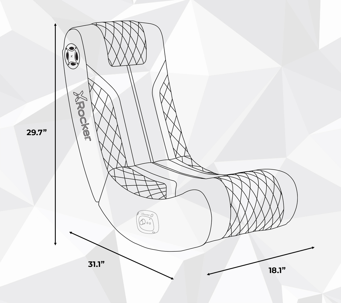 Kids Calcite Black Floor Gaming Chair - Thumbnail - Image 11