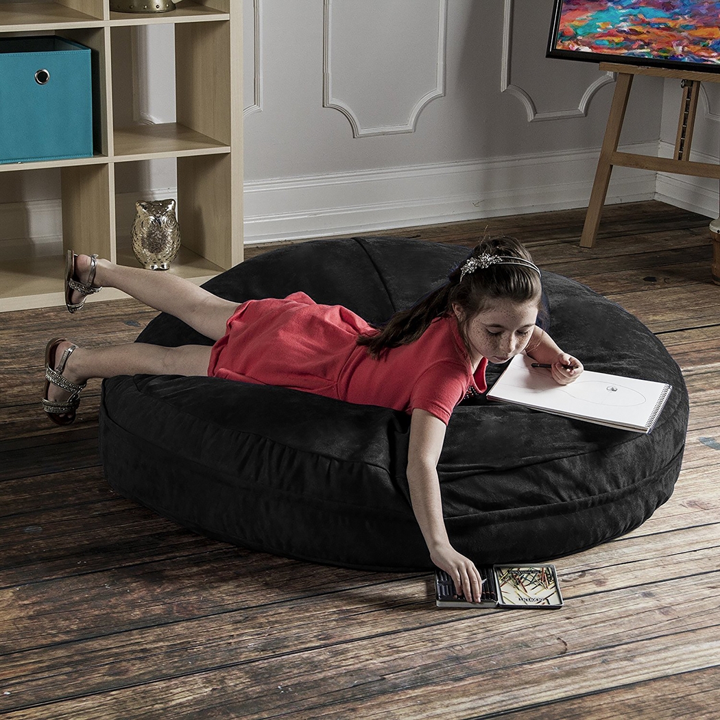 Kids Calix Black Bean Bag Chair - Thumbnail - Image 3