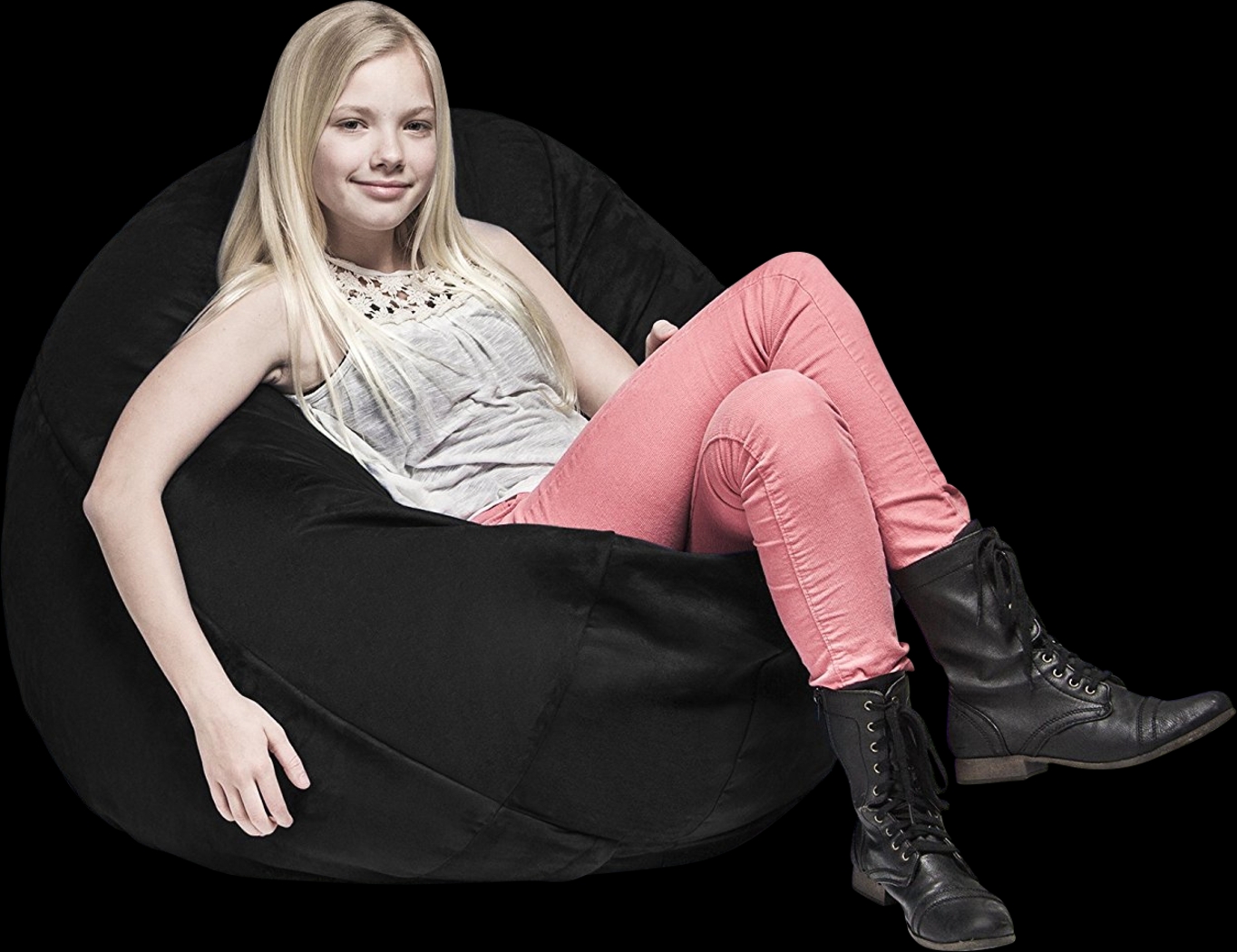 Kids Calix Black Bean Bag Chair - Thumbnail - Image 5