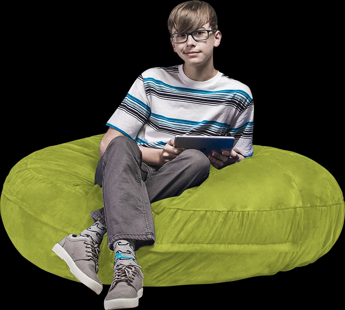 Kids Calix Green Bean Bag Chair - Thumbnail - Image 1