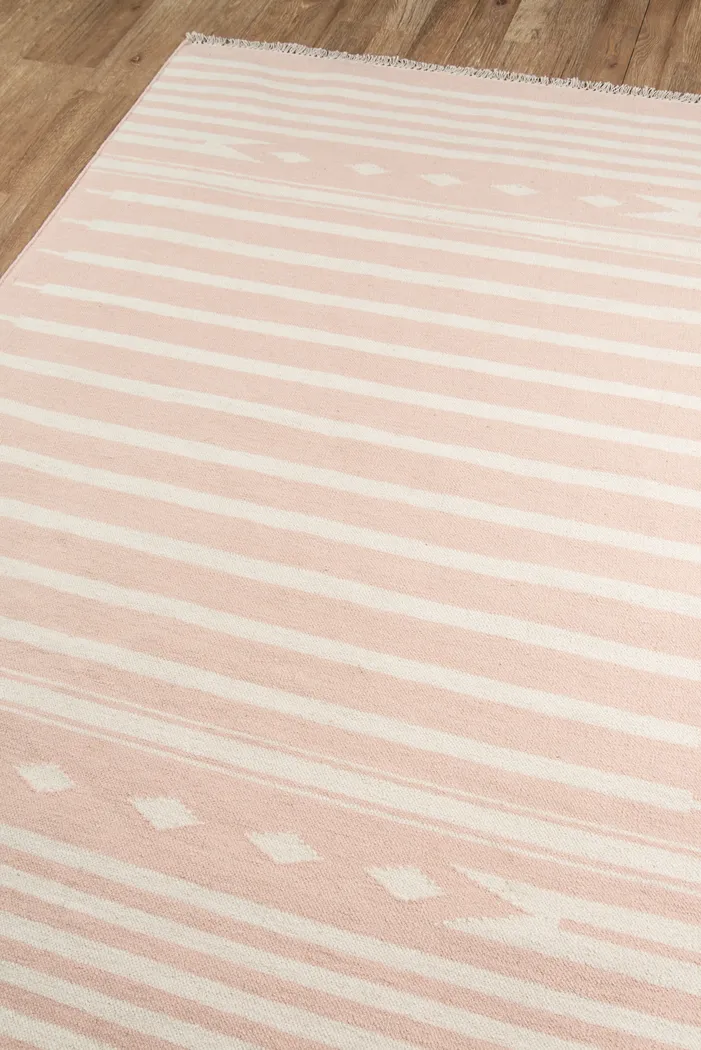 Kids Calm Pastel Pink 5' x 7'6 Rug - Thumbnail - Image 2