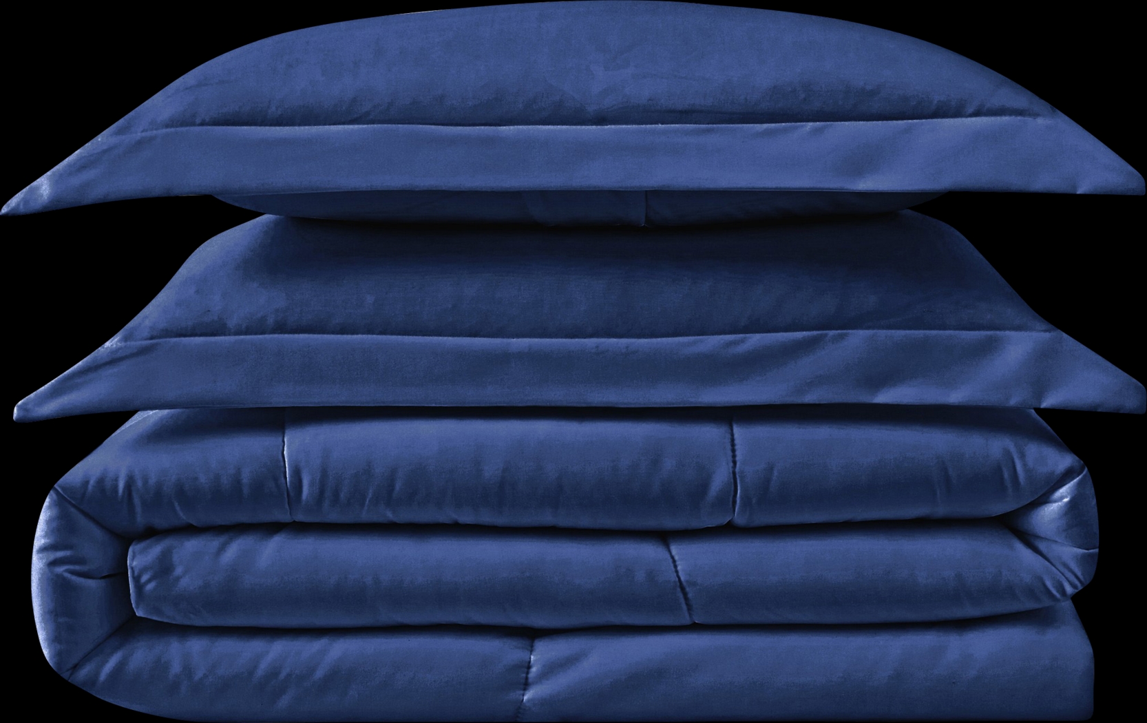 Kids Calming Colors Navy Full/Queen Comforter Set - Thumbnail - Image 2